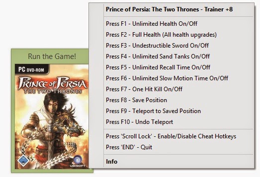 prince of persia the two thrones trainer mofunzone